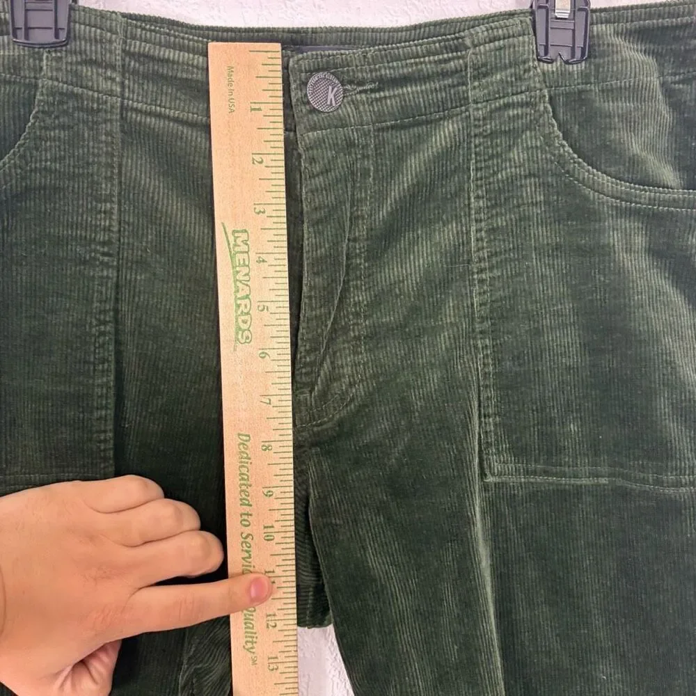 Kut‎ From The Kloth Green Corduroy Bootcut Jeans Size 12